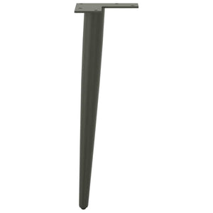 Konische Couchtischbeine, 4er Set, Anthrazit