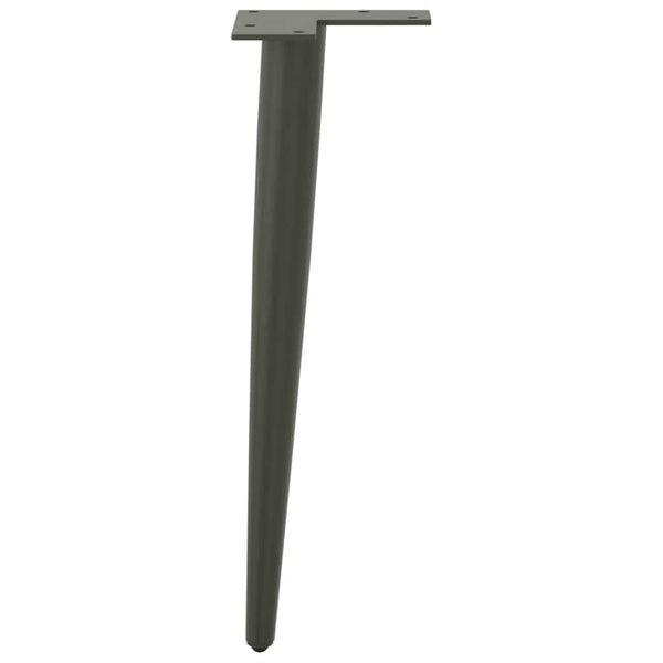 Konische Couchtischbeine, 4er Set, Anthrazit
