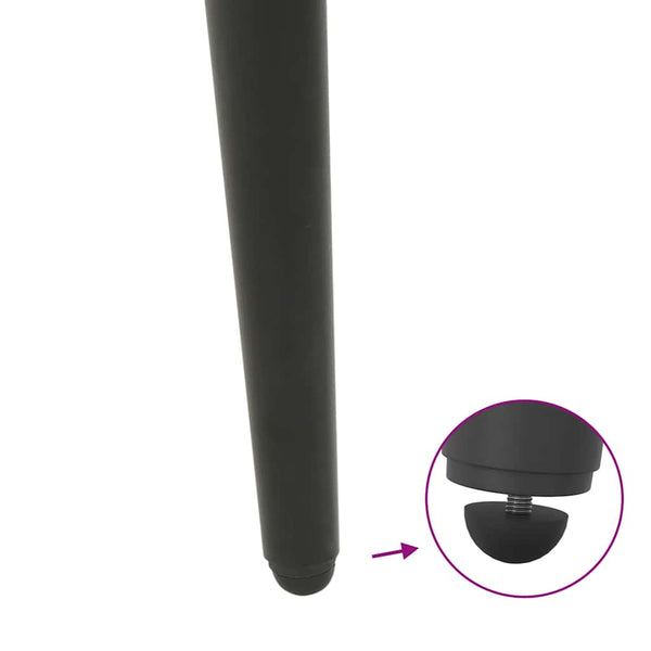 Konische Couchtischbeine, 4er Set, Anthrazit