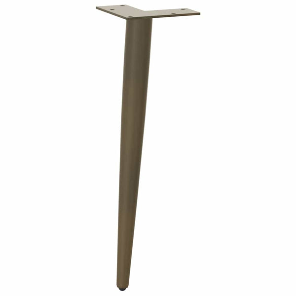 Konische Couchtischbeine aus Stahl, 4er Set