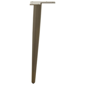 Konische Couchtischbeine aus Stahl, 4er Set