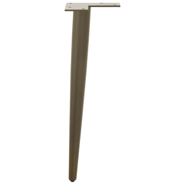 Konische Couchtischbeine aus Stahl, 4er Set