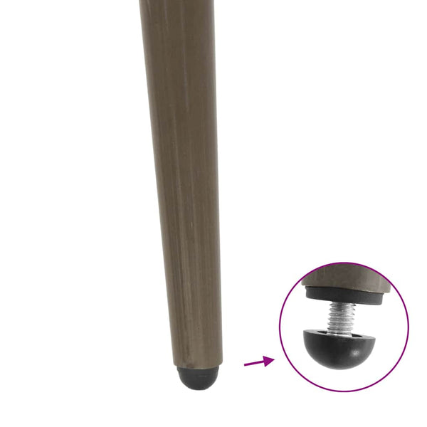 Konische Couchtischbeine aus Stahl, 4er Set
