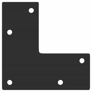 Konische Tischbeine Schwarz, 4er Set