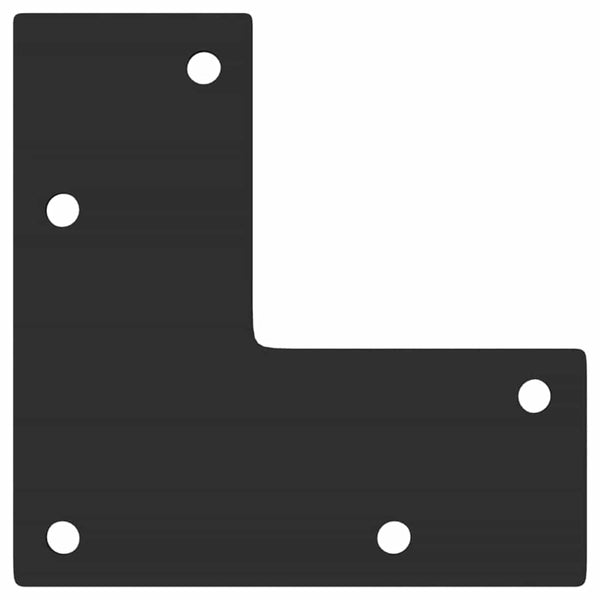 Konische Tischbeine Schwarz, 4er Set