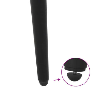 Konische Tischbeine Schwarz, 4er Set