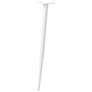 Weiße Konsolentischbeine, konisch, 72-73cm, 4er-Set
