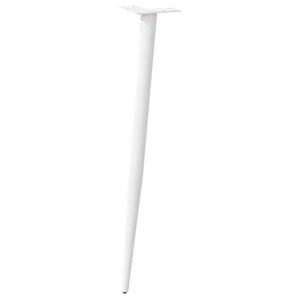 Weiße Konsolentischbeine, konisch, 72-73cm, 4er-Set