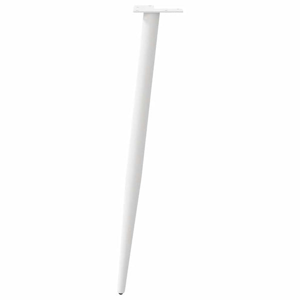 Weiße Konsolentischbeine, konisch, 72-73cm, 4er-Set