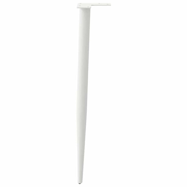Weiße Konsolentischbeine, konisch, 72-73cm, 4er-Set