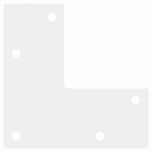 Weiße Konsolentischbeine, konisch, 72-73cm, 4er-Set
