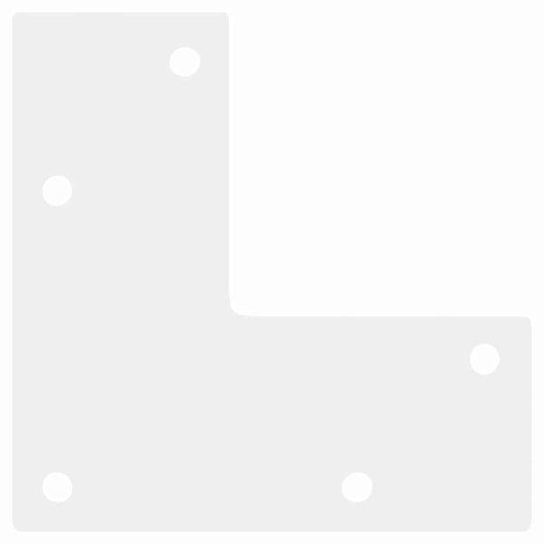 Weiße Konsolentischbeine, konisch, 72-73cm, 4er-Set