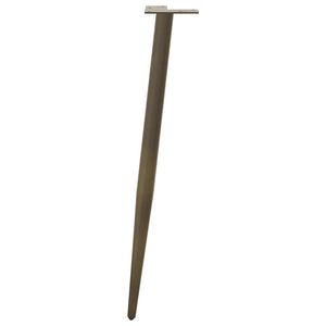 Konsolentischbeine, konisch, 4er Set, Stahl natur