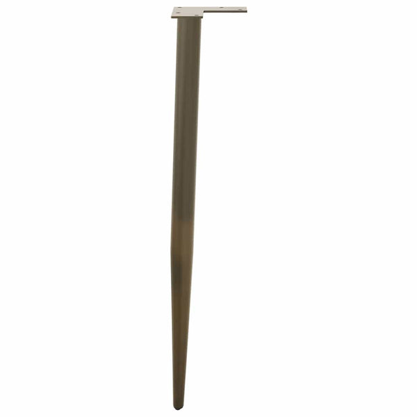 Konsolentischbeine, konisch, 4er Set, Stahl natur
