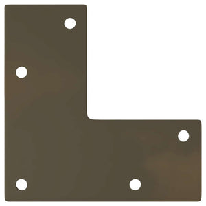 Konsolentischbeine, konisch, 4er Set, Stahl natur
