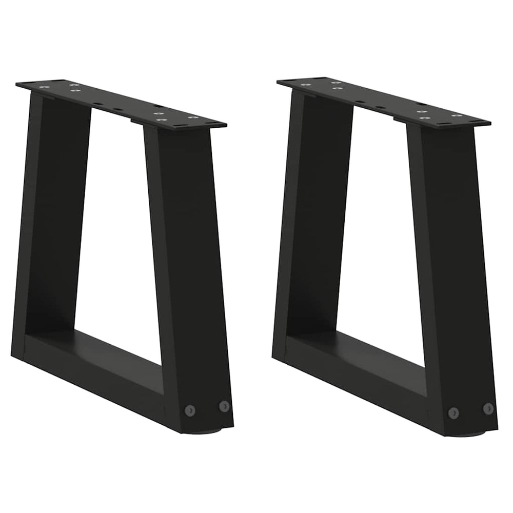 Couchtischbeine V-Form Schwarz Stahl 30cm, 2er-Set
