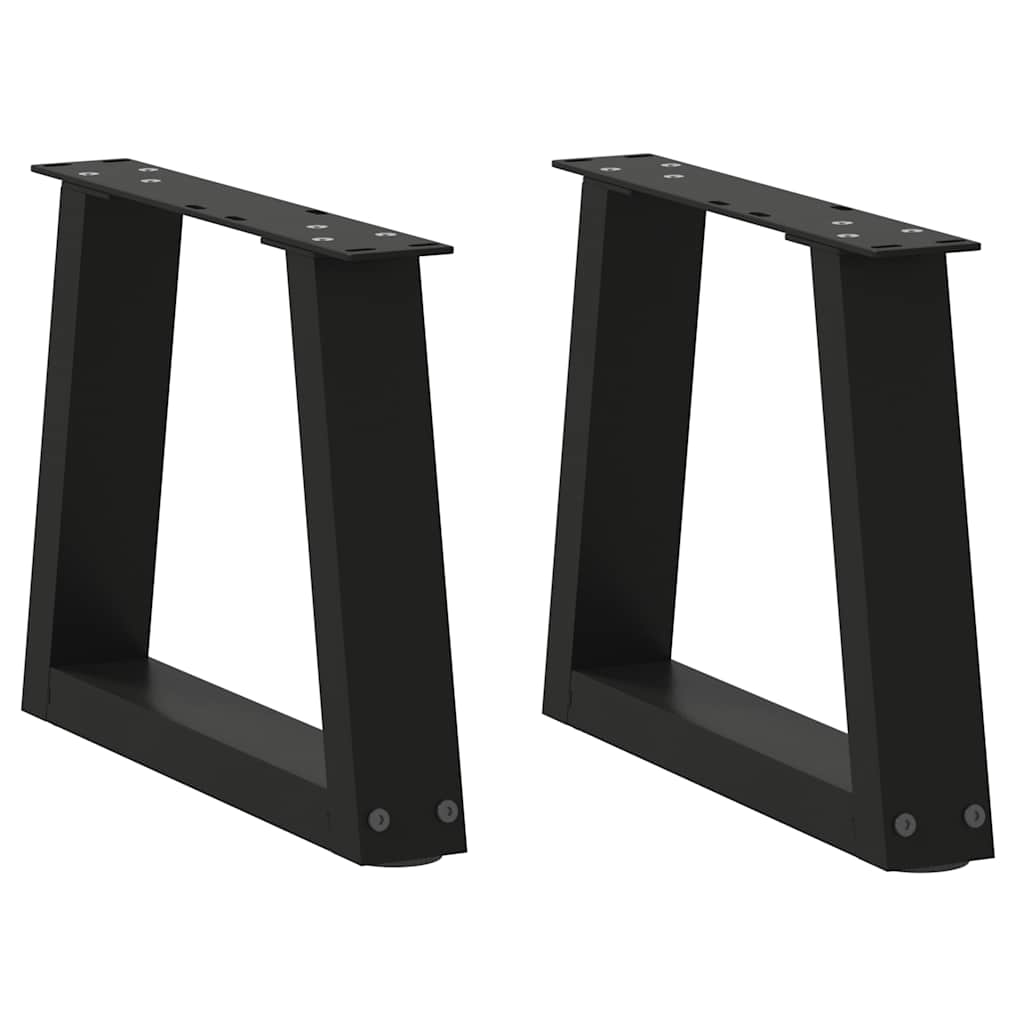 Couchtischbeine V-Form Schwarz Stahl 30cm, 2er-Set