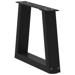 Couchtischbeine V-Form Schwarz Stahl 30cm, 2er-Set