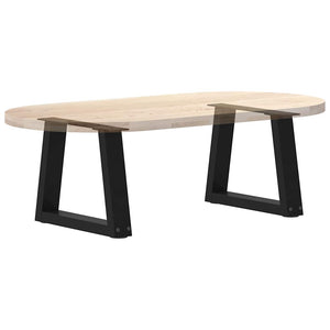 Couchtischbeine V-Form Schwarz Stahl 30cm, 2er-Set