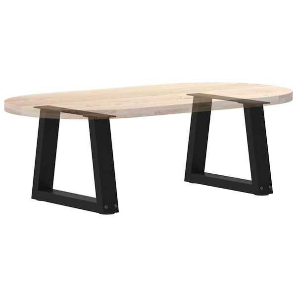 Couchtischbeine V-Form Schwarz Stahl 30cm, 2er-Set