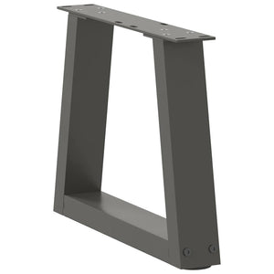 Couchtischbeine V-Form Anthrazit Stahl