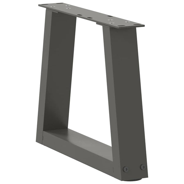 Couchtischbeine V-Form Anthrazit Stahl