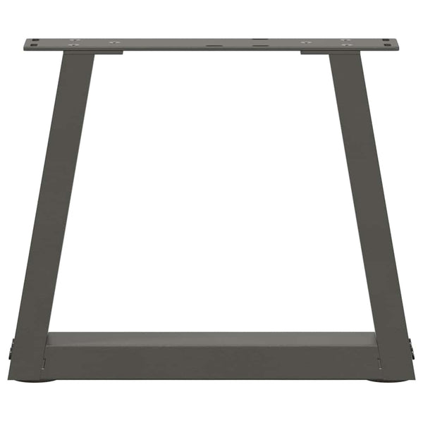 Couchtischbeine V-Form Anthrazit Stahl
