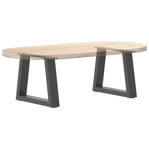 Couchtischbeine V-Form Anthrazit Stahl