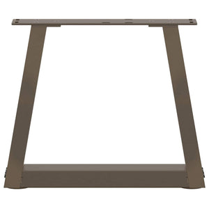 Couchtischbeine V-Form Naturstahl 30 cm, 2er-Set