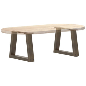 Couchtischbeine V-Form Naturstahl 30 cm, 2er-Set