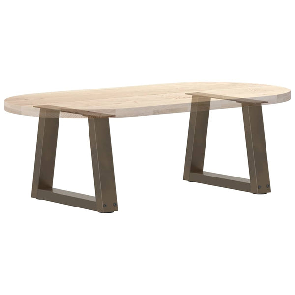 Couchtischbeine V-Form Naturstahl 30 cm, 2er-Set