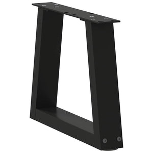 Couchtischbeine V-Form Schwarz Stahl