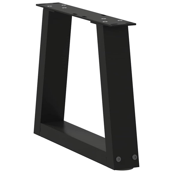 Couchtischbeine V-Form Schwarz Stahl