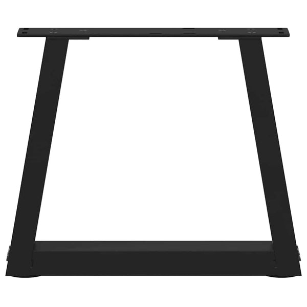 Couchtischbeine V-Form Schwarz Stahl
