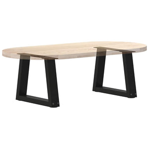Couchtischbeine V-Form Schwarz Stahl