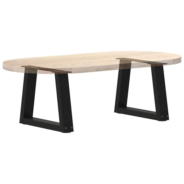 Couchtischbeine V-Form Schwarz Stahl