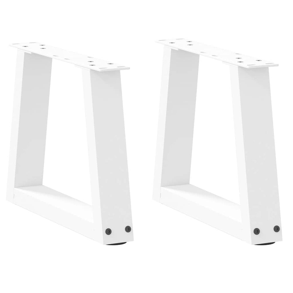 V-Form Couchtischbeine, 40 cm, Weiß, 2er-Set