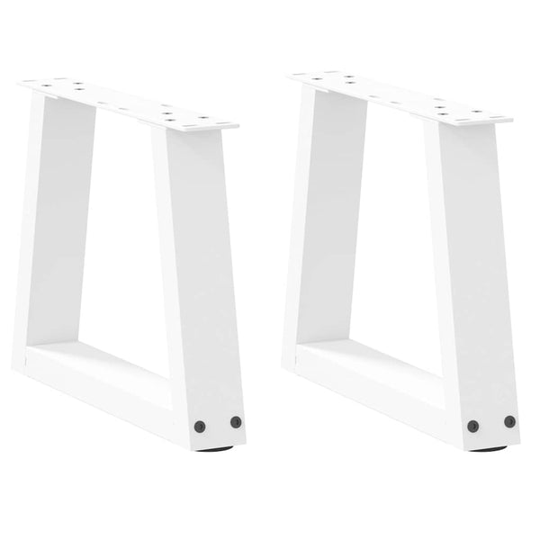 V-Form Couchtischbeine, 40 cm, Weiß, 2er-Set