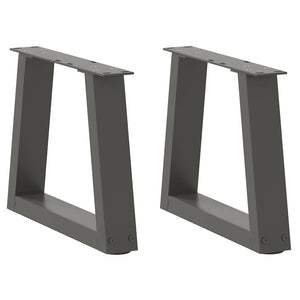 Anthrazit Couchtischbeine V-Form, 2er-Set