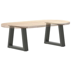 Anthrazit Couchtischbeine V-Form, 2er-Set