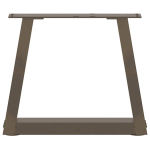 V-Form Couchtischbeine, Naturstahl, 40 cm, 2er Set