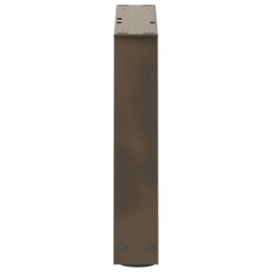 V-Form Couchtischbeine, Naturstahl, 40 cm, 2er Set