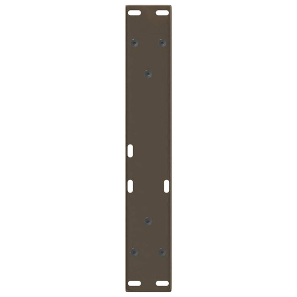 V-Form Couchtischbeine, Naturstahl, 40 cm, 2er Set