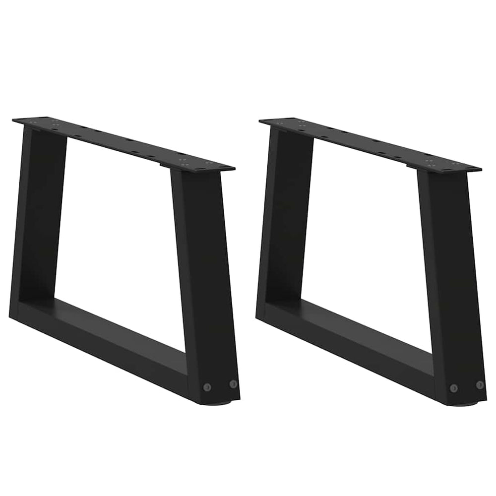 Couchtischbeine V-Form Schwarz 50 cm, 2er Set