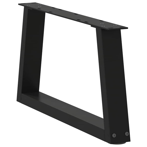 Couchtischbeine V-Form Schwarz 50 cm, 2er Set