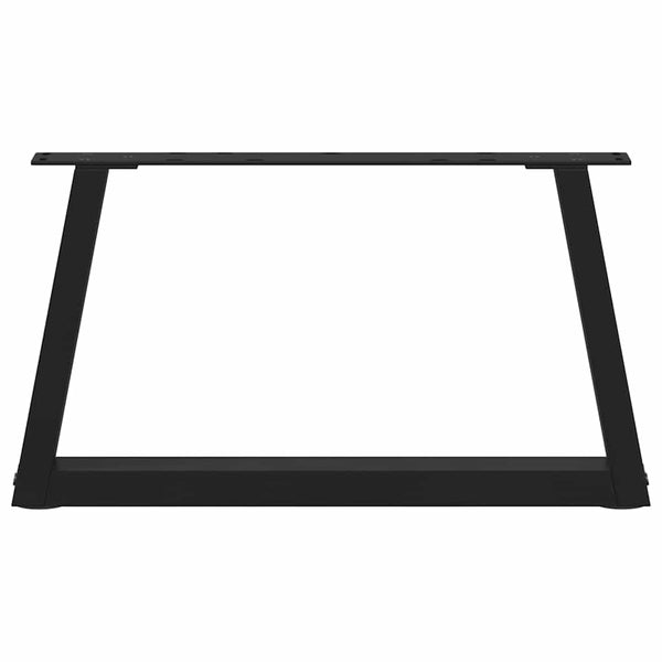 Couchtischbeine V-Form Schwarz 50 cm, 2er Set