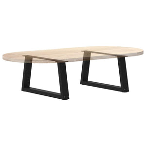 Couchtischbeine V-Form Schwarz 50 cm, 2er Set
