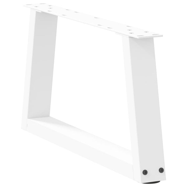 V-Form Couchtischbeine Weiß, 2er Set