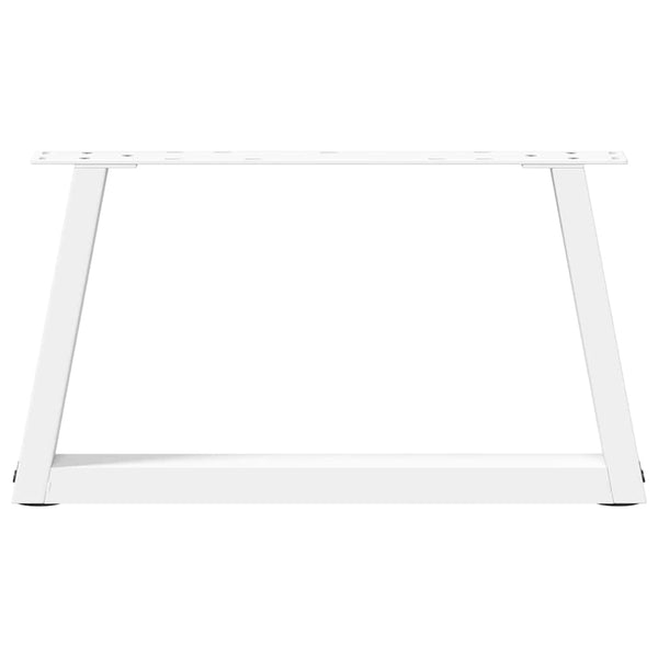 V-Form Couchtischbeine Weiß, 2er Set