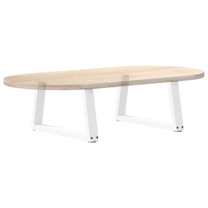 V-Form Couchtischbeine Weiß, 2er Set